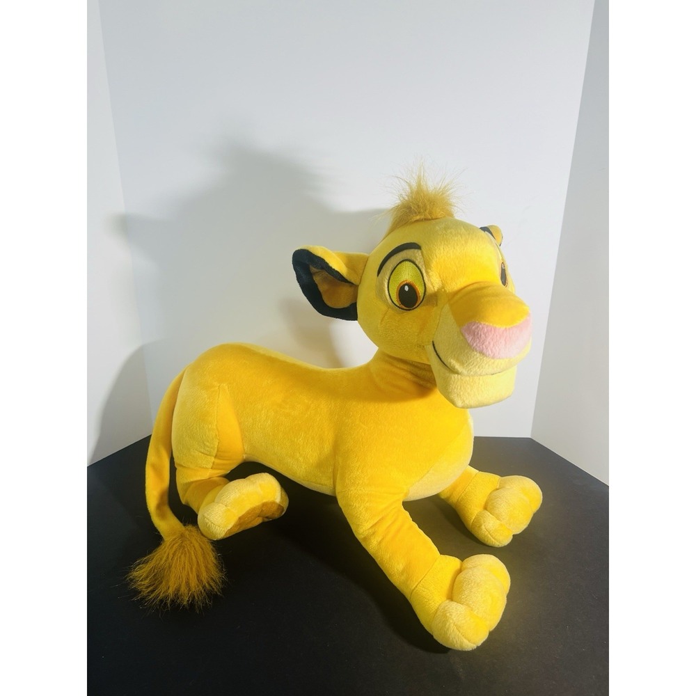 Jumbo Lion King Vintage Disney Simba Plush Stuffed Animal 2002 Hasbro XL Toy